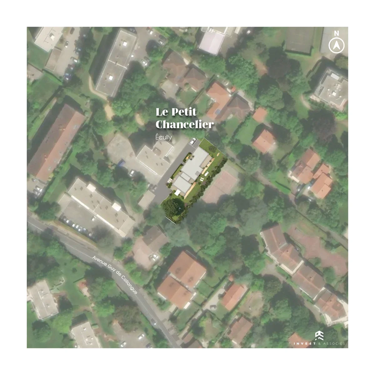 Le Petit Chancelier Ecully Centre situation géo